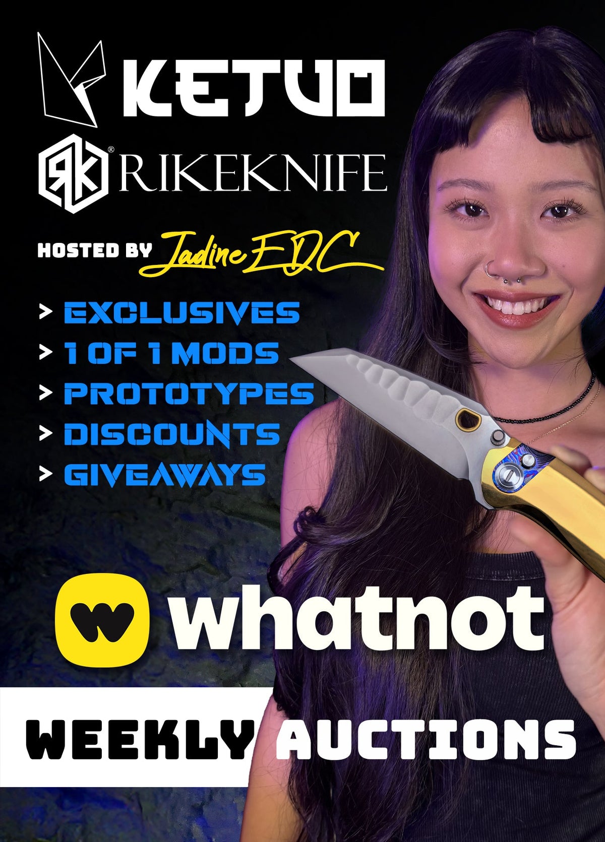 Ketuo & Rike on Whatnot: Live Auctions, Customs, Prototypes & Exclusive Deals