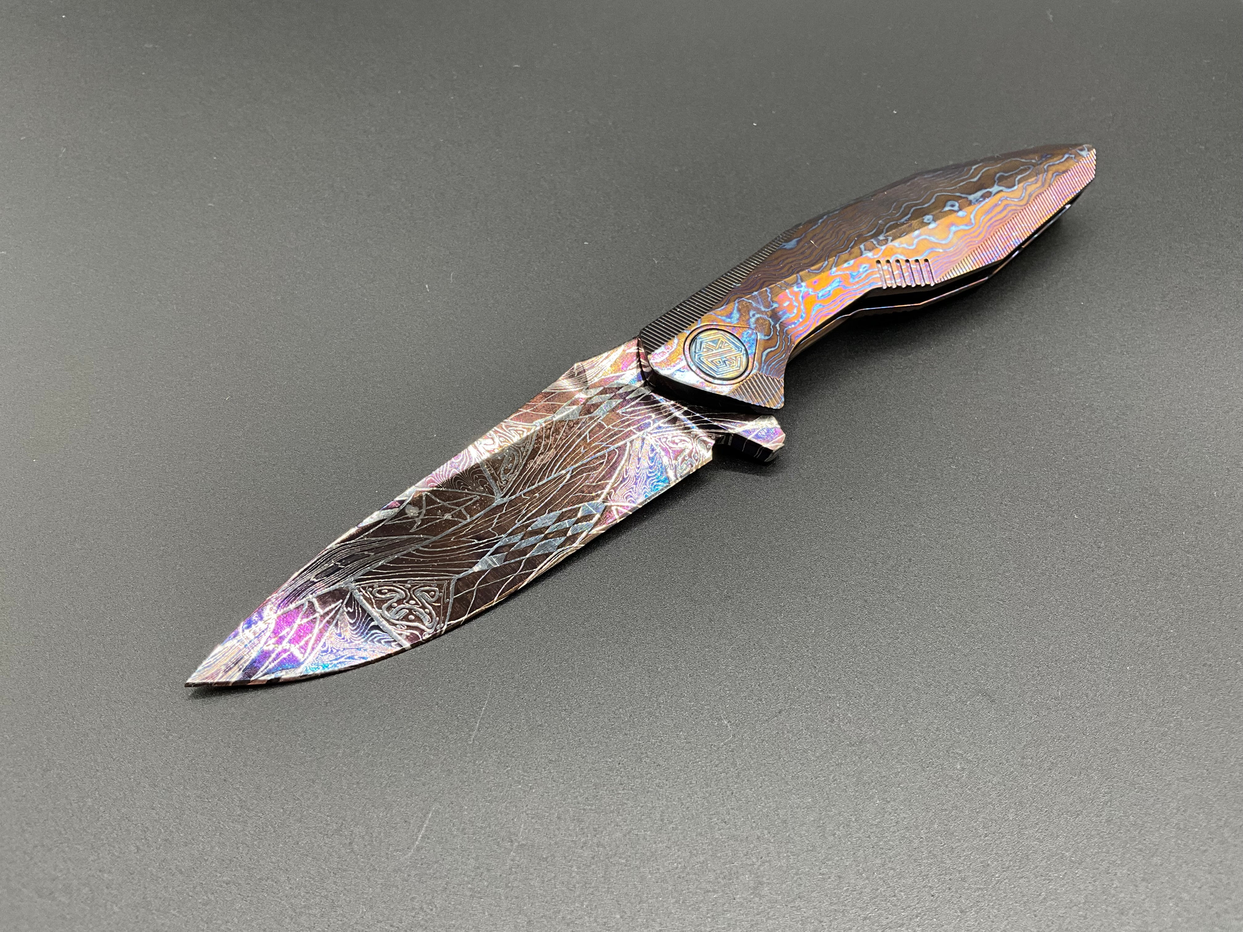 Rike Knife - 1508S Damascus